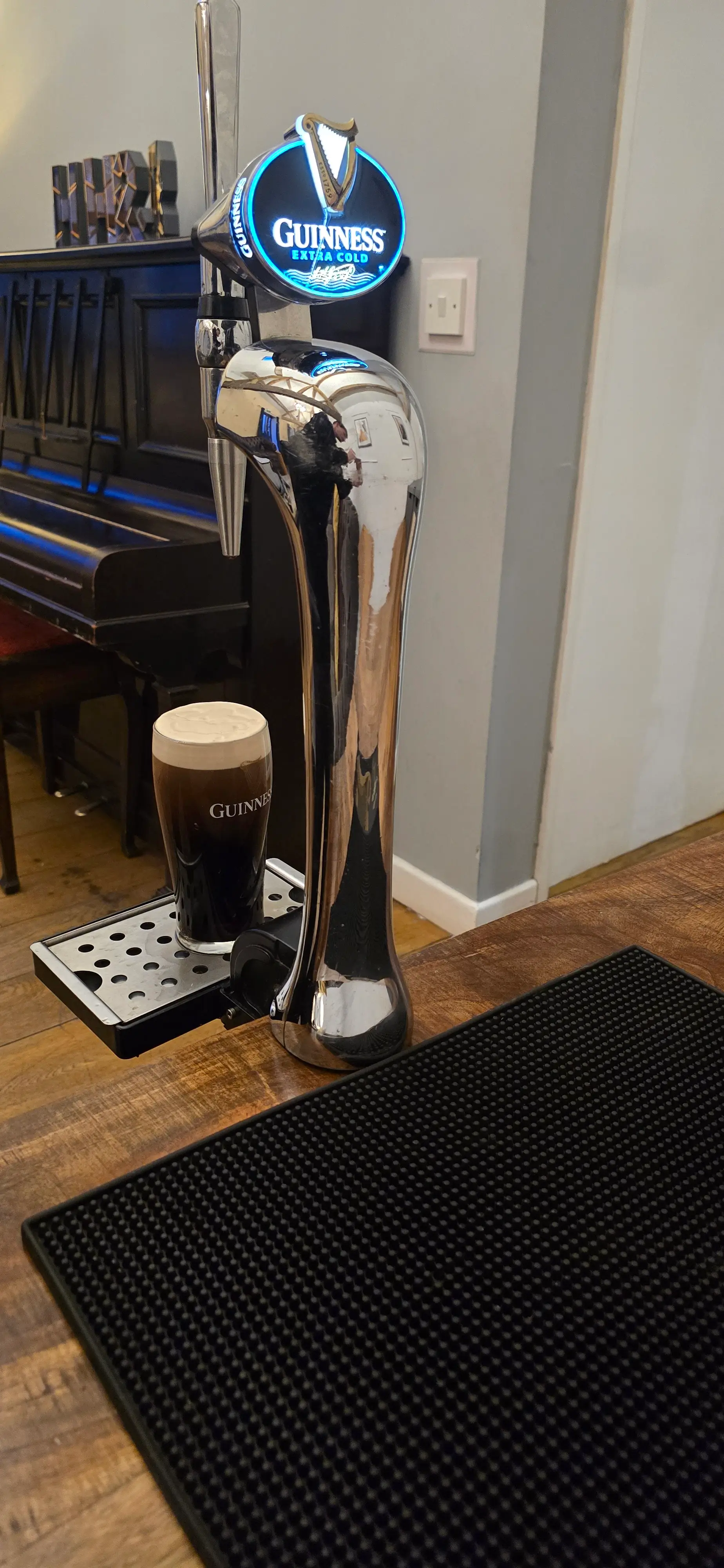 Guinness keg hire setup at Hamps Hall, Staffordshire